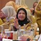 Wali Kota Bandar Lampung Eva Dwiana saat menghadiri Rakornas Samsat 2026 di Bandar Lampung, Selasa (14/7/2026). Dalam forum tersebut, Eva mendorong inovasi layanan pajak dan mempromosikan program unggulan Pemkot Bandar Lampung. foto: istimewa