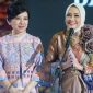 Kiri: Komisaris Utama Batik Keris, Lina Handianto Tjokrosaputro. Kanan: Ketua Dekranasda Provinsi Lampung, Purnama Wulan Sari Mirza saat memberikan sambutan pada Perayaan Pembukaan Gerai Batik Keris Lampung di Mall Boemi Kedaton, Sabtu (18/7/2026). Foto: Proyeksi.id