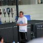 Kepala BI Lampung Bimo Epyanto saat membuka Siger Smash Padel Tournament 2026. BI dorong digitalisasi QRIS lewat olahraga.
