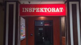 Kantor Inspektorat Kota Bandar Lampung. Irbansus M. Jusaz Merlando memastikan pihaknya tengah menyusun tindak lanjut LHP Ombudsman terkait dugaan maladministrasi SPMB. Foto: PROYEKSI.ID