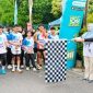 BANDAR LAMPUNG - Para peserta Fun Run Spansa Vaganza bersiap di garis start pada perayaan Diamond Jubilee 75 Tahun SMPN 1 Bandar Lampung, Sabtu (25/7/2026). Kegiatan ini diikuti ribuan peserta dari siswa, guru, tenaga kependidikan, alumni, dan masyarakat. Foto: istimewa