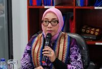 Menteri PPPA RI Arifah Fauzi saat memberikan arahan di UPTD PPA Provinsi Lampung, Minggu 26/7/2026. Ia menekankan agar pendampingan korban dilakukan dengan hati dan sesuai SOP. Foto: Proyeksi.id