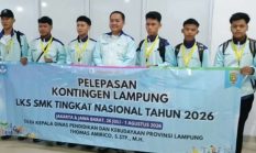 35 Siswa SMK Lampung Berangkat ke LKS Nasional 2026, Kadisdik: Jangan Minder Lawan Daerah Lain
