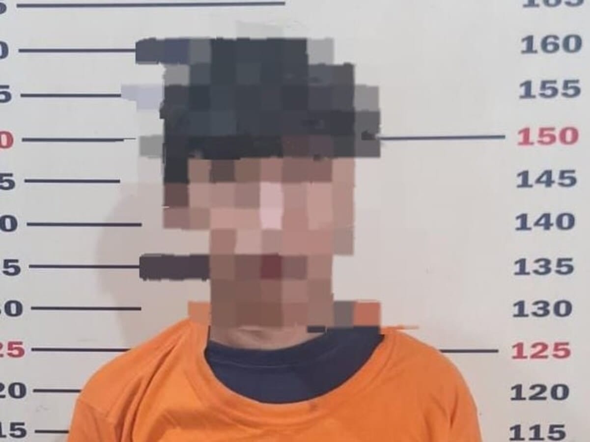 Pelaku pencurian dengan kekerasan ABH 15 tahun yang diamankan Tim URC Satreskrim Polres Lampung Selatan di Rajabasa, Kamis (30/7/2026).