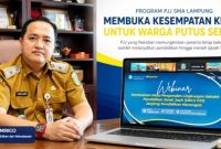 Kepala Dinas Pendidikan dan Kebudayaan Provinsi Lampung, Thomas Amirico. Pemprov Lampung resmi membuka Program PJJ SMA bagi warga yang sempat putus sekolah. Foto:  Istimewa