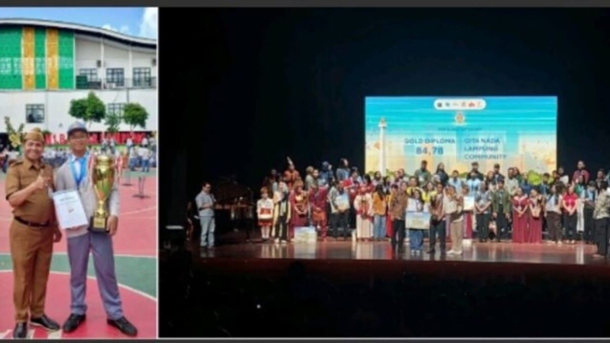 Roadshow Piala Winner Pop & Jazz JICF 2026 Gita Nada Lampung Community di SMAN 1 Bandar Lampung, FOTO: Dok. GNLC