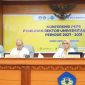 Ketua Panitia Pemilihan Rektor Unila Prof. Muhammad Akib saat membuka tahapan Pilrek 2027-2031, Kamis 13 Agustus 2026. FOTO: DOK. Unila