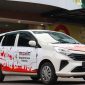 Penampakan mobil Maxim edisi khusus HUT RI ke-81 dengan desain peta Indonesia. Pada 17 Agustus 2026, pengguna yang mendapat mobil ini akan digratiskan perjalanannya. FOTO: DOK. Rilis Maxim Indonesia